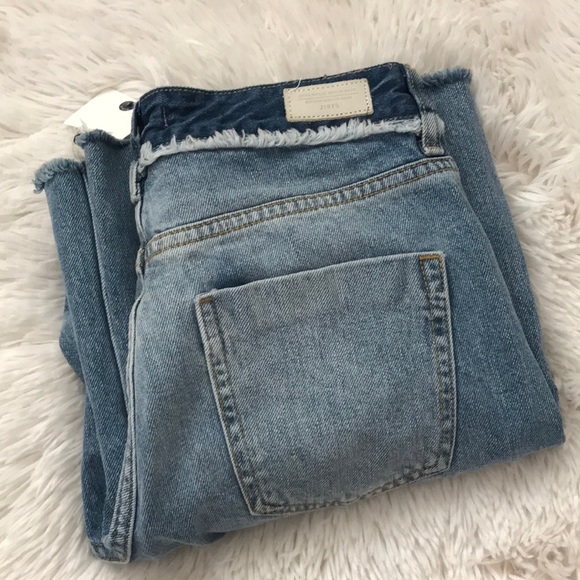 Zara Z1975 Basic Denim Wide Leg Split Seam - Picture 1 of 5